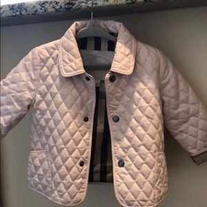 Burberry Coat Pink 9M - Excellent Condition